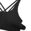71qbCAwjMxL.jpg Women's Strappy Sports Bras Fitness Workout Padded Yoga Top Criss Cross Back Cami