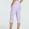 71qu9o34yUL.jpg 3 Pack: Women's Ribbed Capri Jogger Lounge Sweatpants with Pockets Yoga Workout (Available in Plus Size)