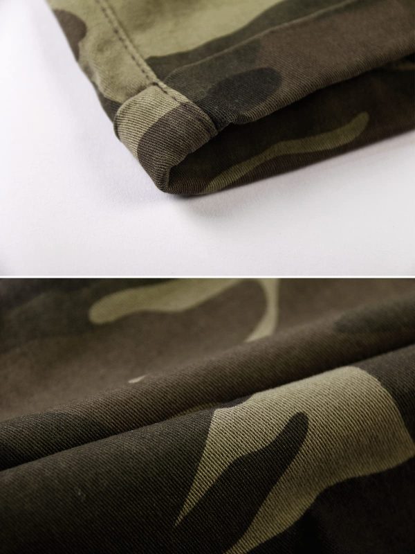 Women's Camo Casual Shorts with Pockets Elastic Waist 4" Summer Wear