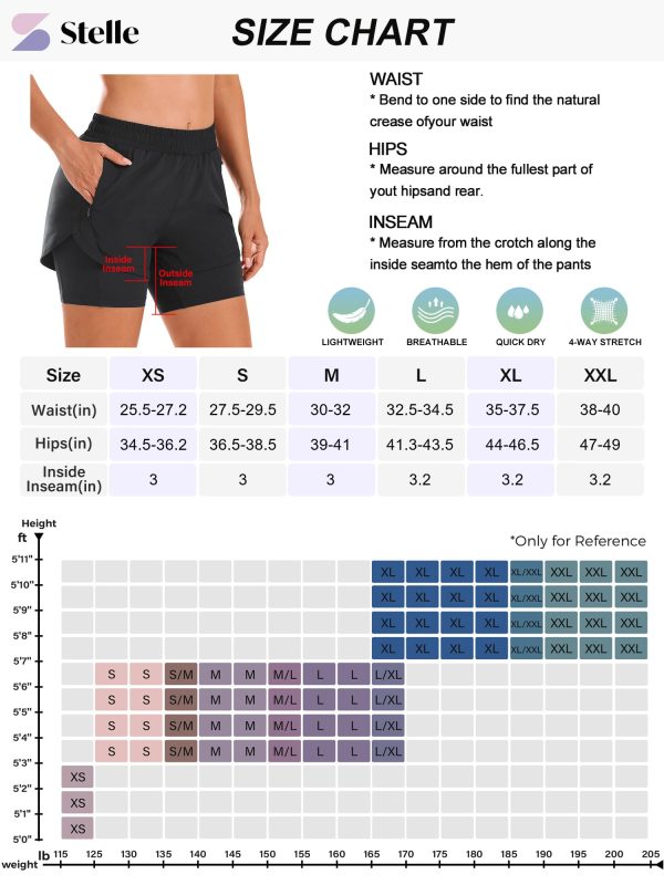 Women 2 in 1 Running Shorts High Waisted Athletic Shorts Gym Workout Shorts with Liner Zipper Pockets