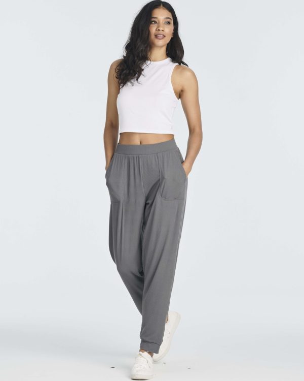 3 Pack: Women's Ribbed Lounge Jogger Cuffed Yoga SweatpantsPockets (Available in Plus)