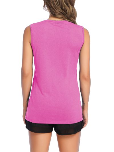 Women's Sleeveless Athletic Shirts Lightweight Sports Shirt Quick Dry Yoga Tank Tops Muscle Tank
