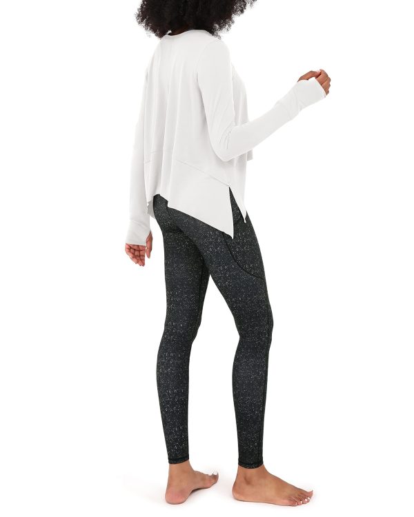 71yQnq0RH9L.jpg Long Sleeve Tee for Women with Thumb Hole Athletic Gym Workout Crop Tops Yoga Shirts