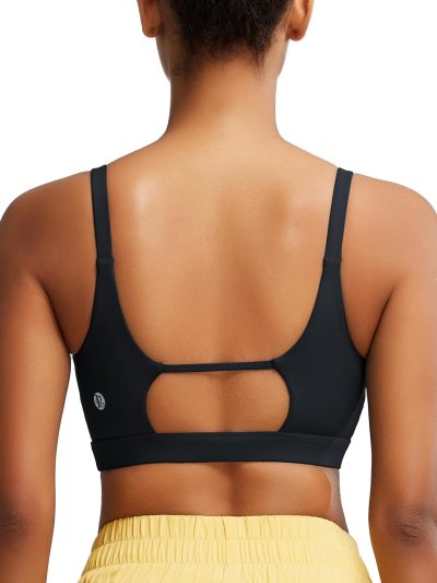 Sports Bras for Women,Square Neck Sports Bra High Support Yoga Bra Workout Crop Top with Built in Bra