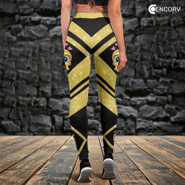 Cartoon Character Yoga Sets for Women 2 Piece, Women Workout Sets, Tank Top and Leggings Set, Women's Activewear Leggings