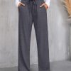 812iTMv8LTL.jpg 3 Pack Women's Lounge Pants with Pockets Casual Wide Leg Drawstring Yoga Pants Straight Trousers Spring Bottoms