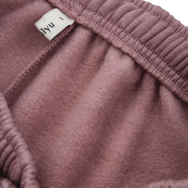 Womens Fleece High Waisted Sweatpants Drawstring Lounge Joggers Pants