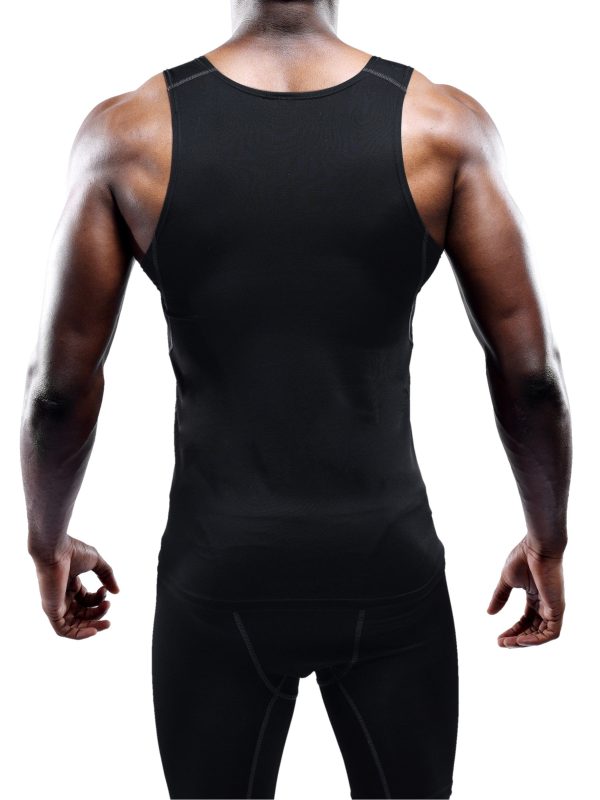 Men's 3 Pack Athletic Compression Under Base Layer Sport Tank Top