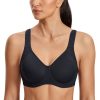 High Impact Sports Bras for Women Support Underwire Cross Back Large Bust Cool Comfort Molded Cup