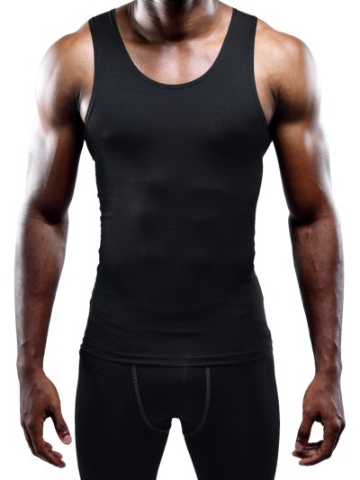 Men's 3 Pack Athletic Compression Under Base Layer Sport Tank Top