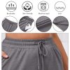 81QK65HCqYL.jpg 3 Pack Women's Plus Size Sweatpants Wide Leg Cargo Lounge Pants High Waist Ladies' Slacks Drawstring Jogger with Pockets