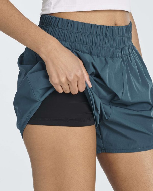 4 Pack Women's 2.5'' High Waisted Running Shorts with Liner - Quick Dry, Dry Fit, Gym Workout