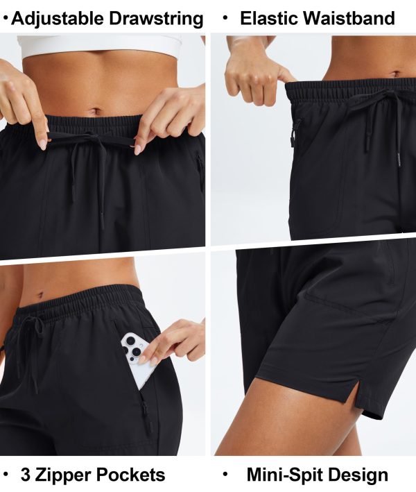 Women's 5" Hiking Shorts UPF 50+ Quick Dry Lightweight Athletic Running Golf Summer Casual Shorts with Pockets
