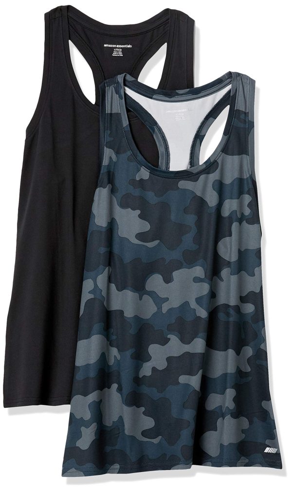 Women's Tech Stretch Racerback Tank Top (Available in Plus Size), Multipacks