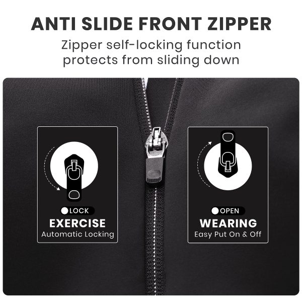 Womens Zip Front High Impact Sports Bra - Molded Cup Adjustable Convertible Straps Wireless Workout Yoga Crop Top