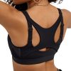 Women's Sports Bra, Motion Control Zip High-impact Sports Bra, Wirefree Bra for Women
