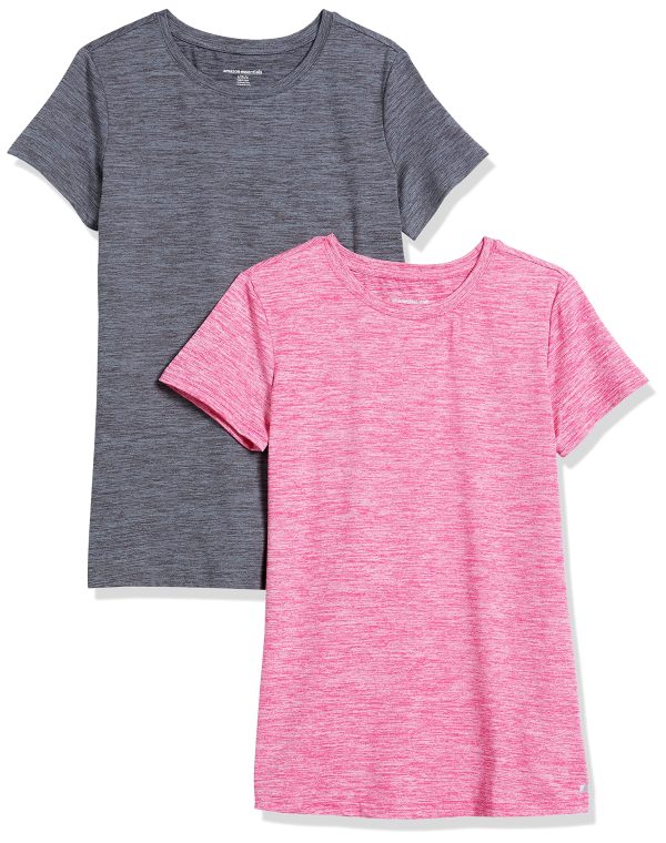 Women's Tech Stretch Short-Sleeve Crewneck T-Shirt (Available in Plus Size), Multipacks